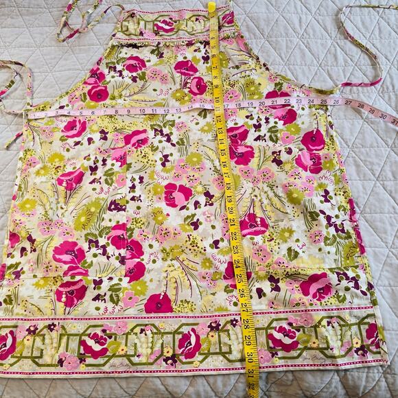 Vera Bradley Apron Women's O/S Pink Green Make Me Blush Floral Cottagecore - Picture 11 of 15